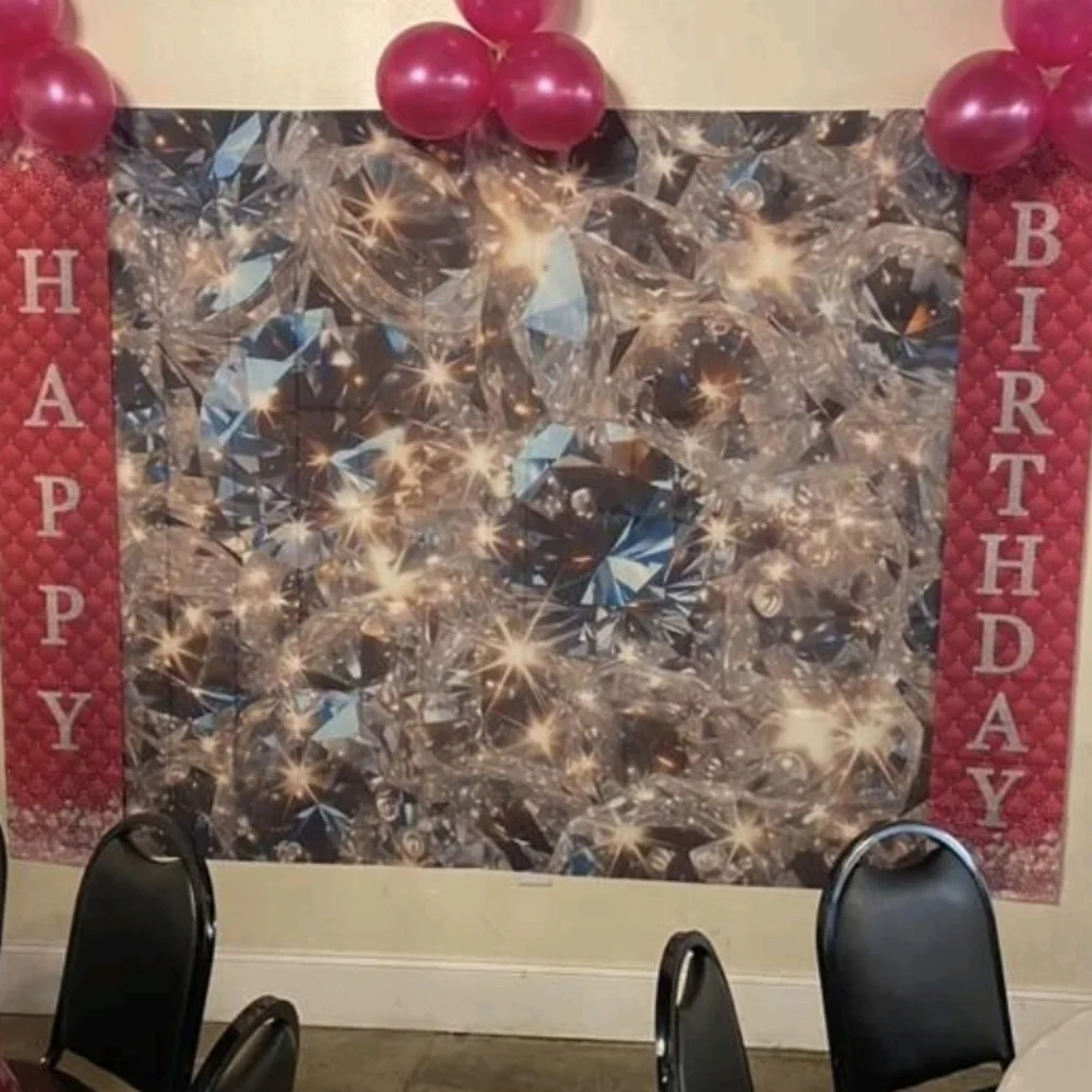 Large Diamond Crystal Tapestry